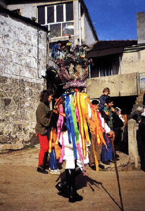 La m�zcara. Detalle.Fotograf�a Tom�s Vega.  Folleto Entroido da Provincia . La Regi�n.