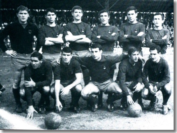 C.D.Orense. 1967-68:Roca,Varela,Astigarraga,Paredes,Angel,Pito,Cortes,Seara,Carballeda,Pataco y Tunez.