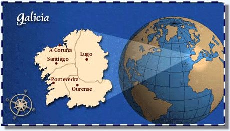 Galicia ( Espa�a). Dibujo tomado de la WWW xacobeo.es