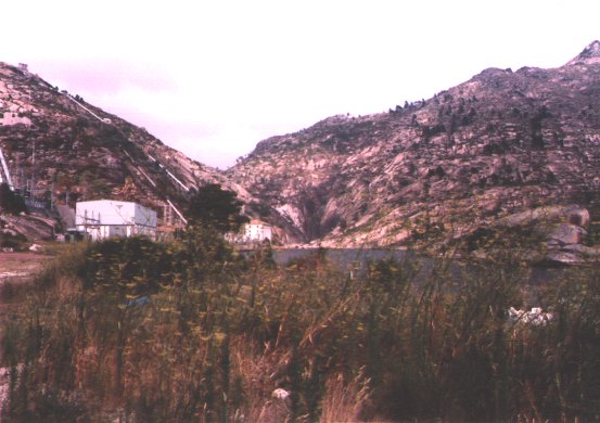 Lo que queda de la fervenza del Xallas. Foto del autor del www.