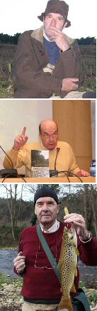 Juan jos� Moralejo,  pescador na vida e  profesor nos ratos libres...